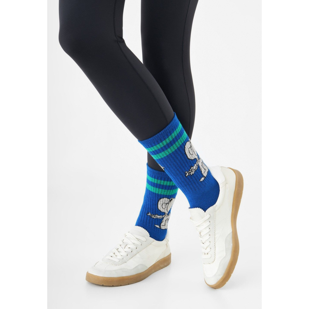 Codello Peanuts 2-Paar Socken mit Snoopy-Motiven Farbe blau-weiß – Bild 3