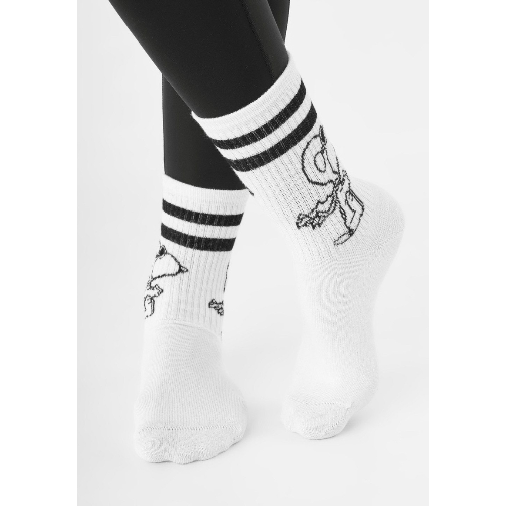 Codello Peanuts 2-Paar Socken mit Snoopy-Motiven Farbe schwarz-weiß – Bild 2