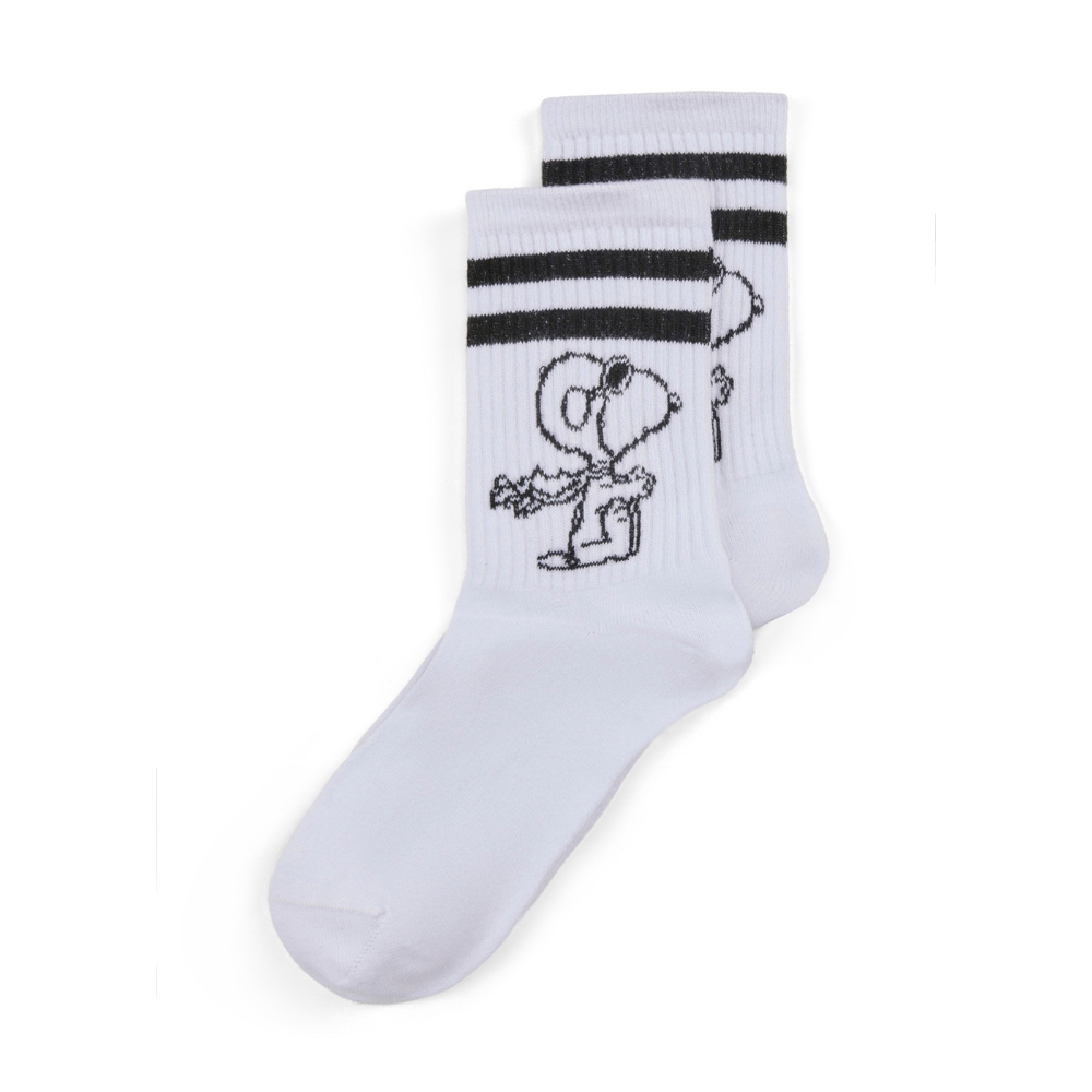Codello Peanuts 2-Paar Socken mit Snoopy-Motiven Farbe schwarz-weiß – Bild 4