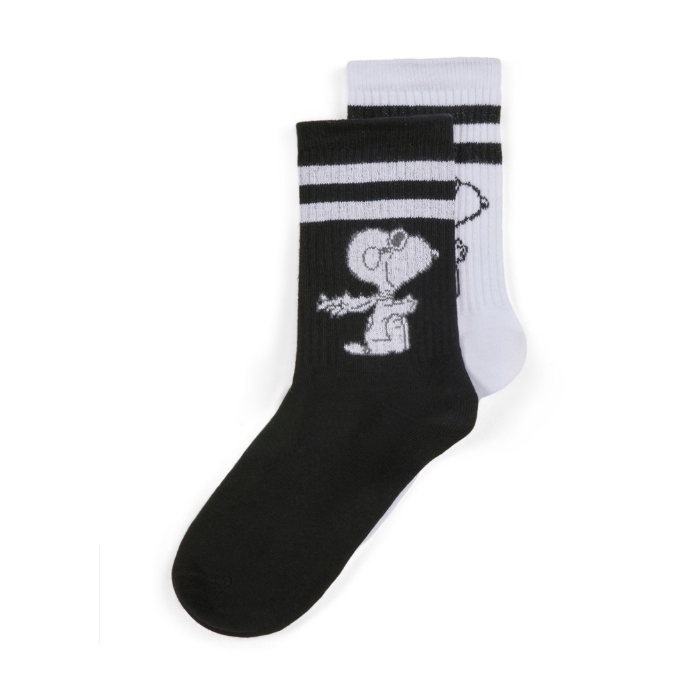 Codello Peanuts 2-Paar Socken mit Snoopy-Motiven Farbe schwarz-weiß – Bild 6