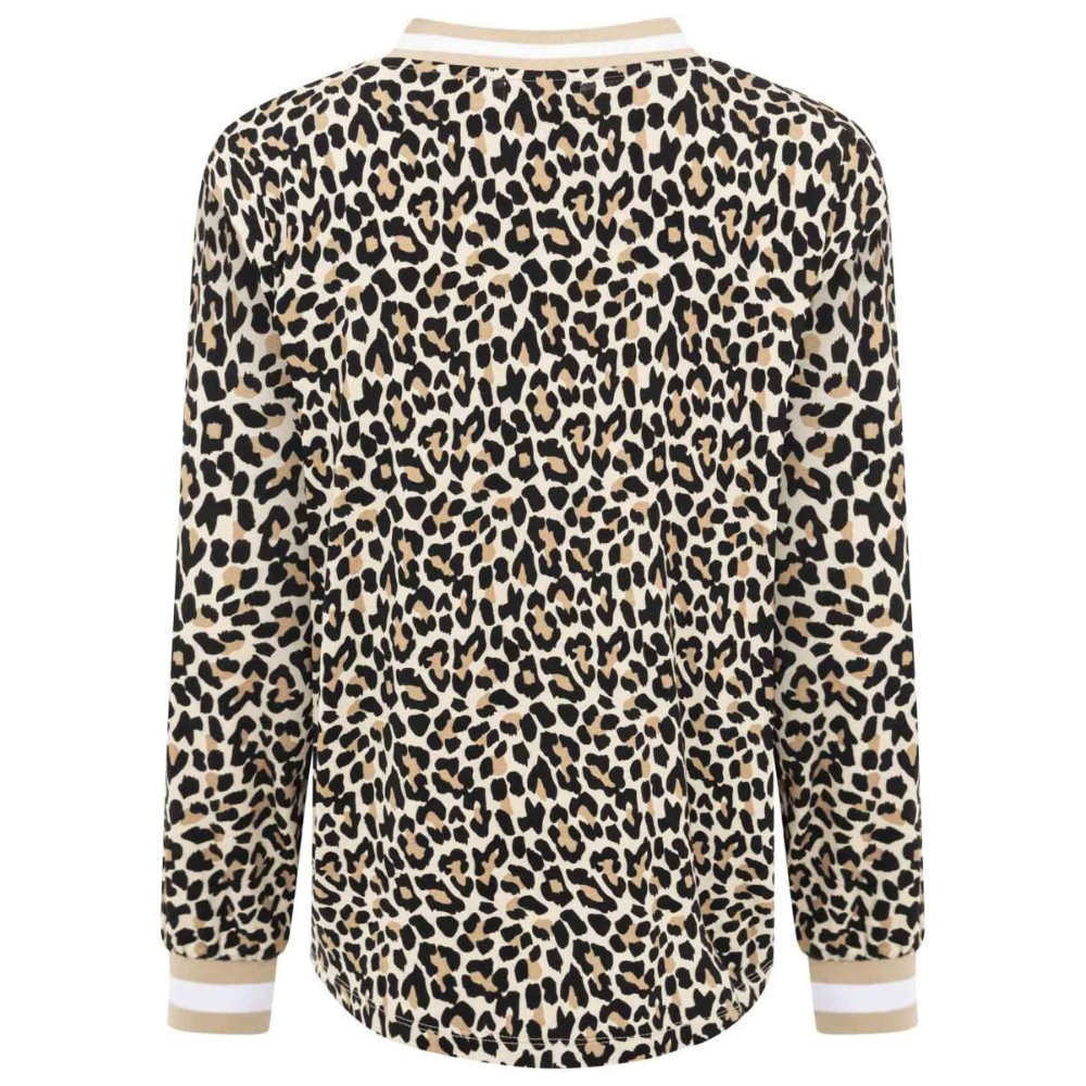 Zwillingsherz Damen Langarmshirt Leo beige – Bild 3