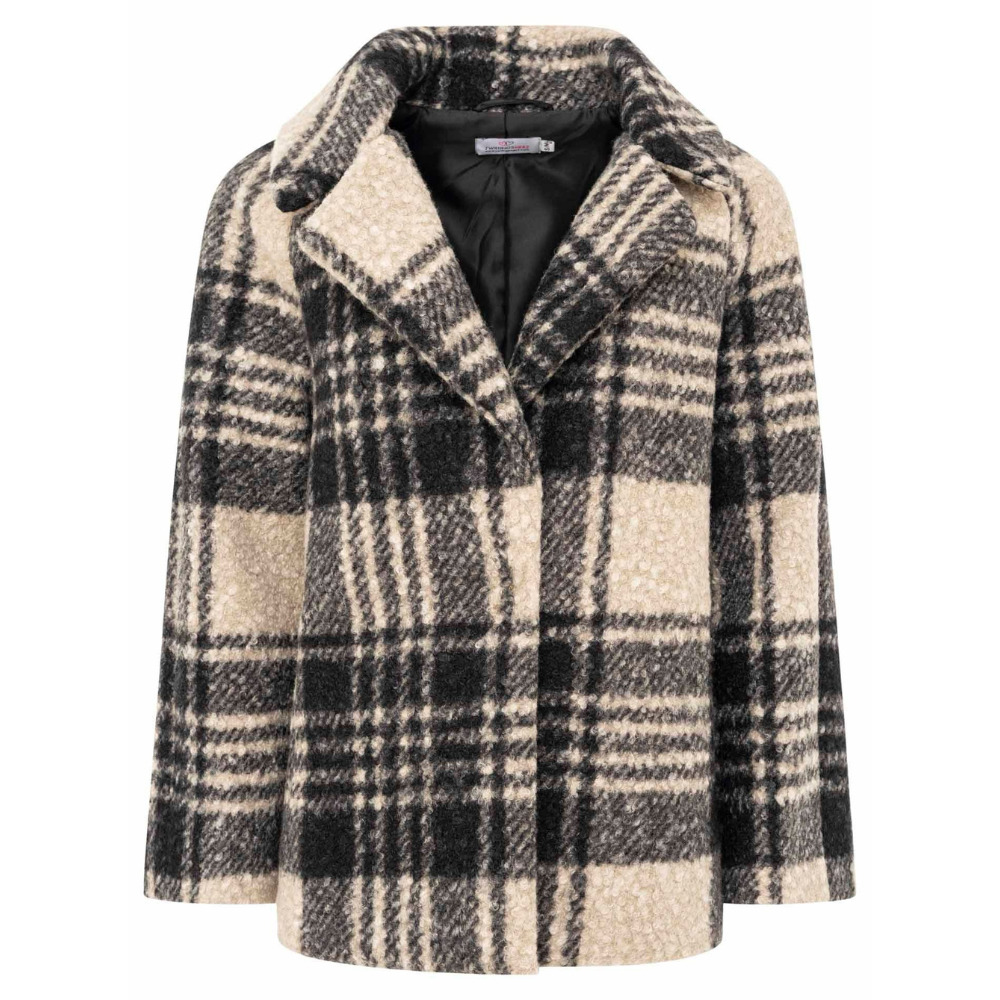 Zwillingsherz Mantel Oversize Karo