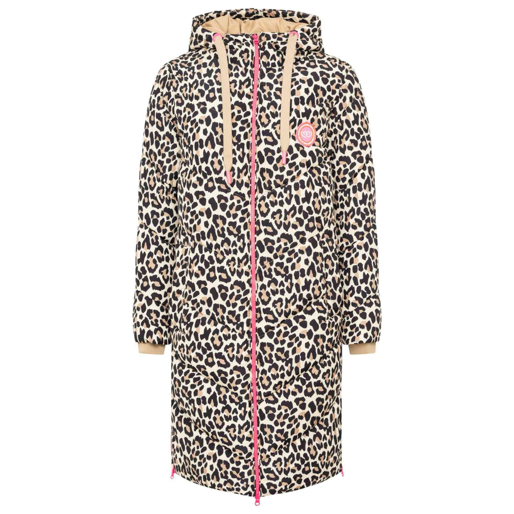 Zwillingsherz Steppmantel XXL "Allover Leo"