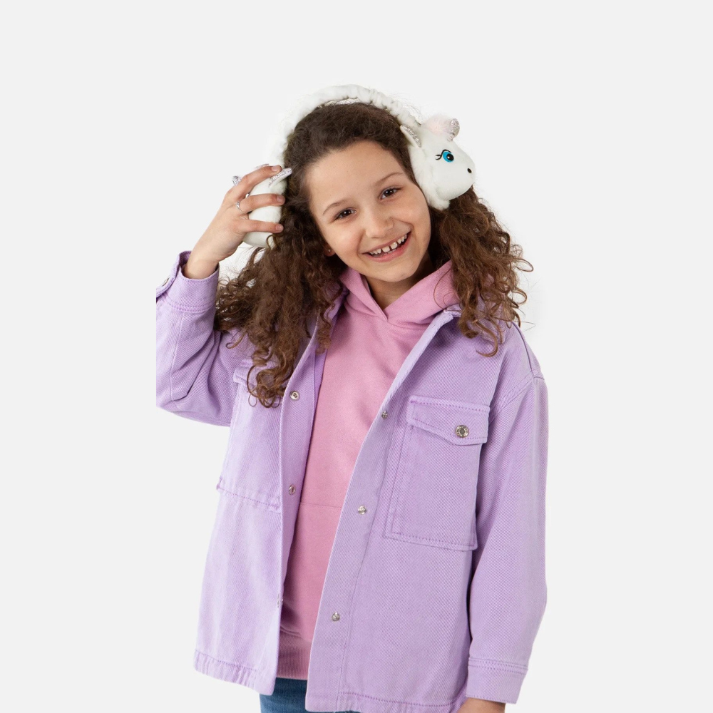 Barts Mädchen Ohrenwärmer Einhorn Unicorn Farbe Weiß – Bild 2