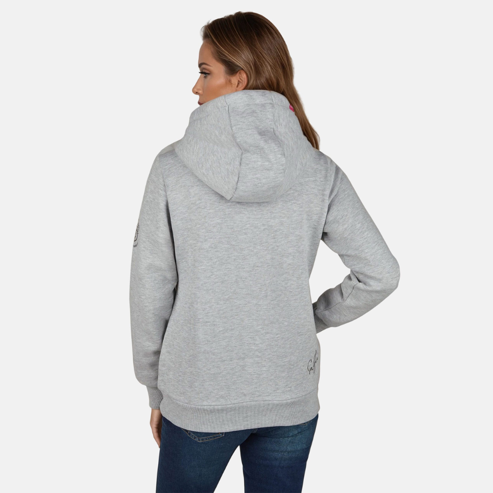 Salzhaut Hoodie Sünn mit Aufdruck MOIN Farbe Grey – Bild 3