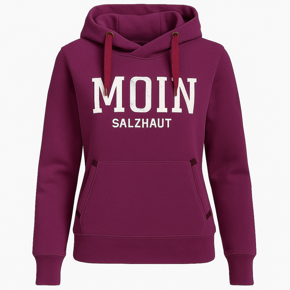 Salzhaut Hoodie Damen MOIN Farbe Plum