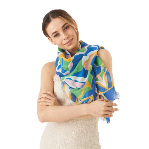 Codello Dreieckstuch Mustermix Farbe Blau
