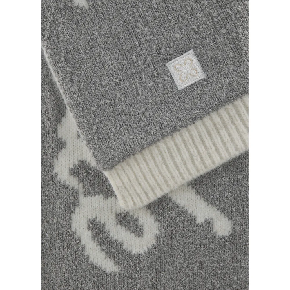 Codello Damen Schal mit Your Attitude Schriftzug Farbe Grau – Bild 3