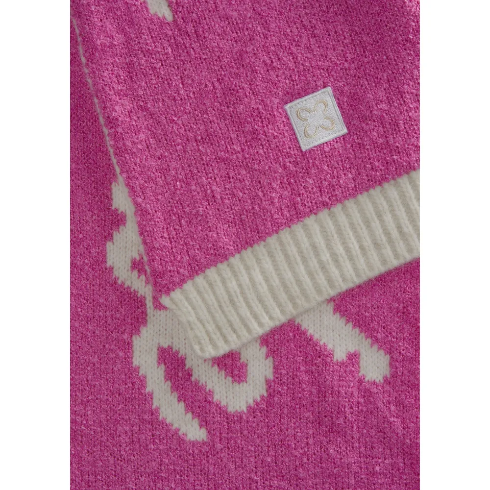 Codello Damen Schal mit Your Attitude Schriftzug Farbe Pink – Bild 3