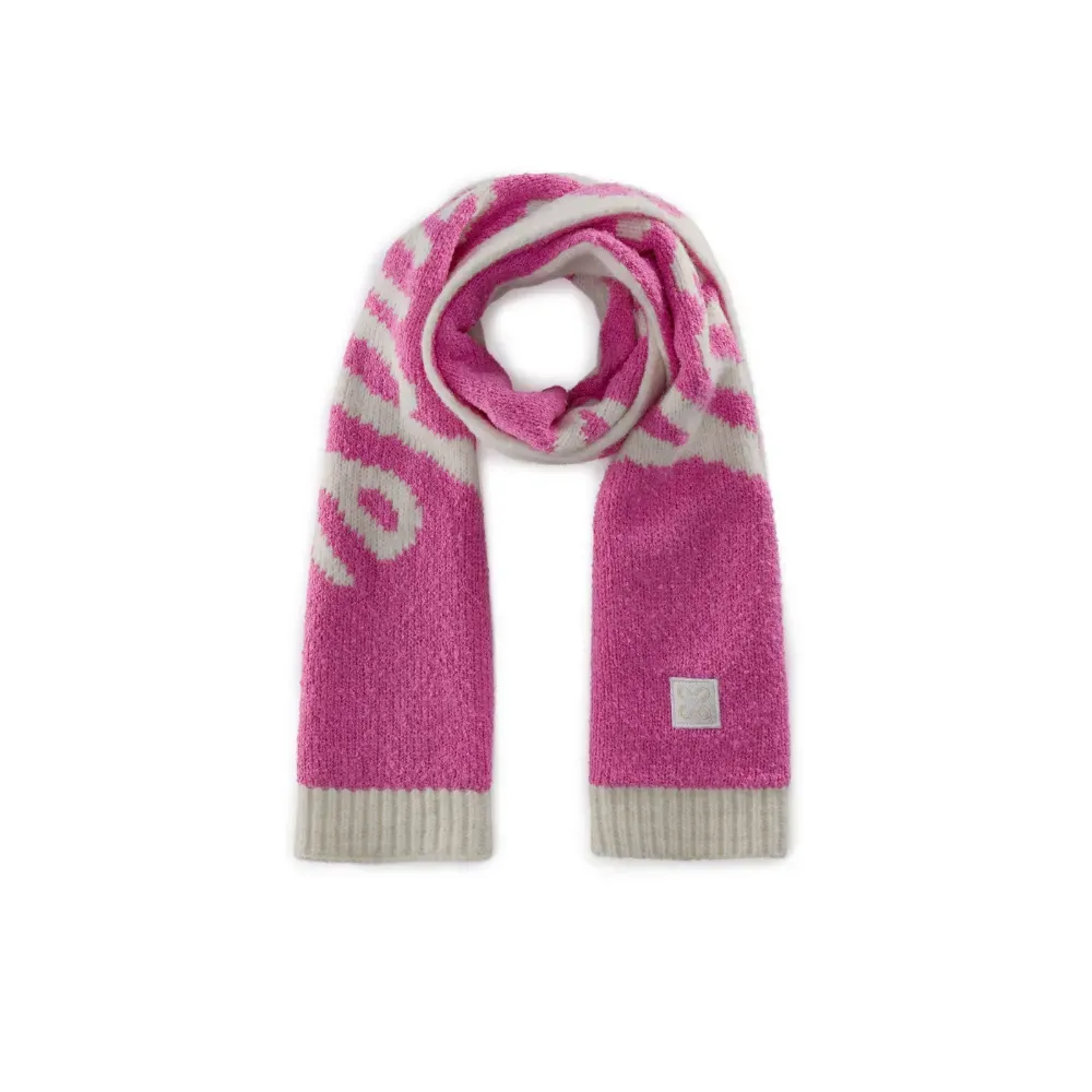 Codello Damen Schal mit Your Attitude Schriftzug Farbe Pink
