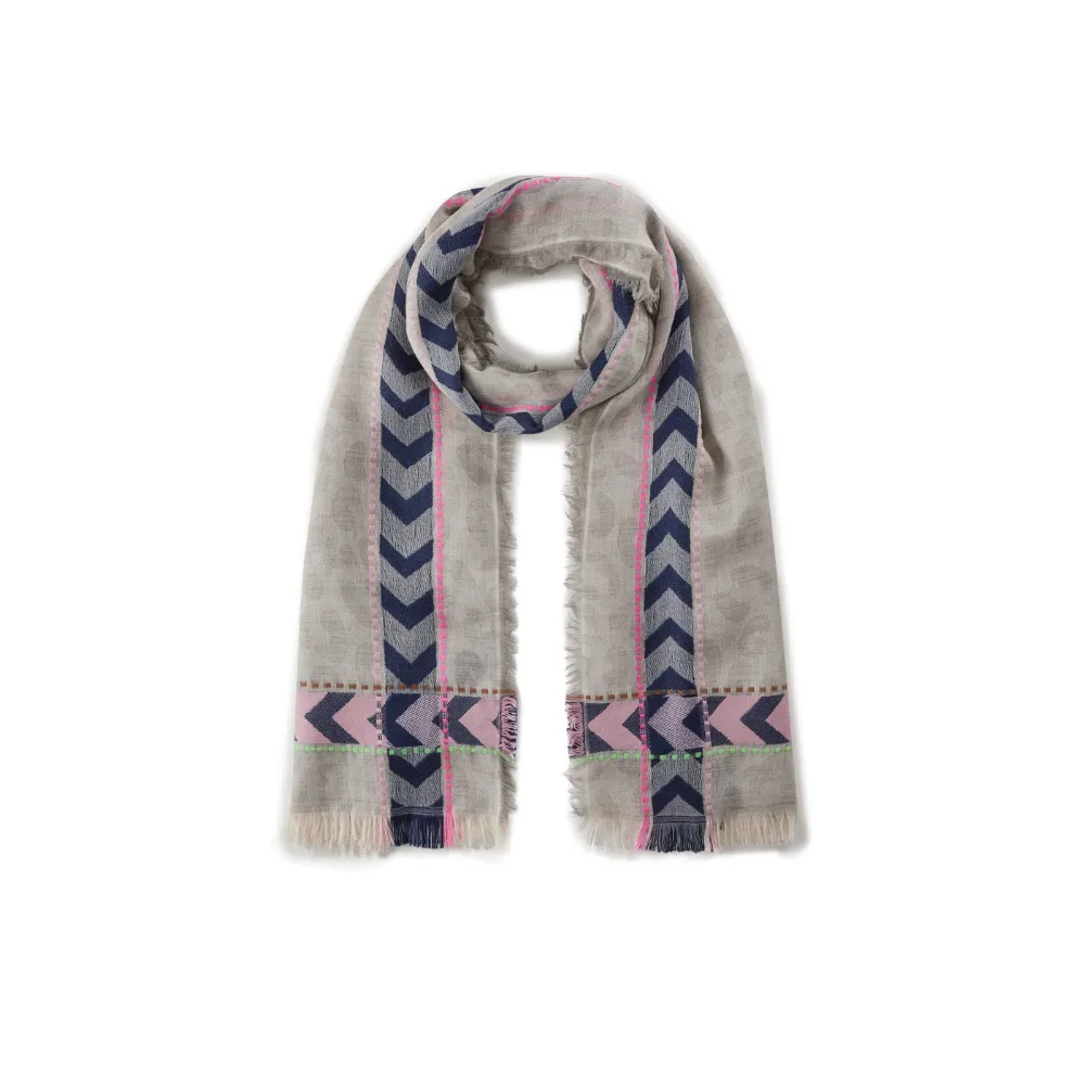 Codello Jacquard Schal mit Leo Muster – Bild 4