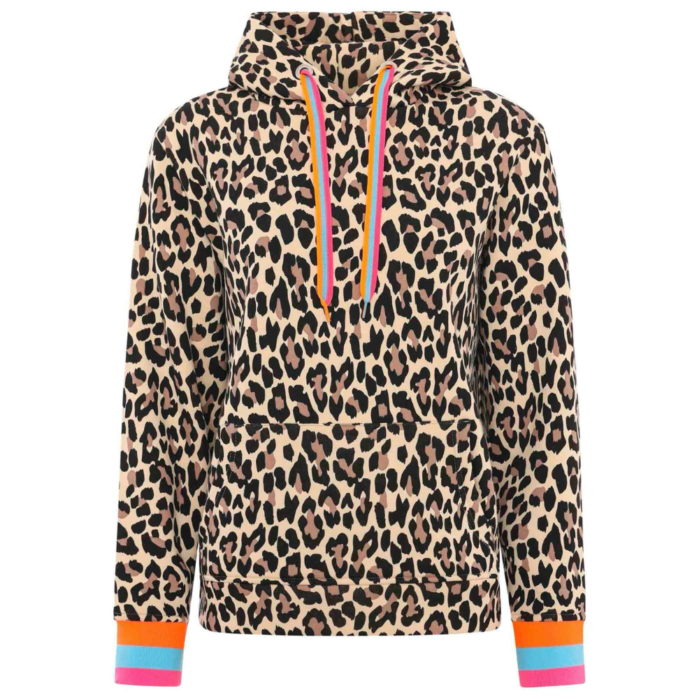 Zwillingsherz Hoodie Leo Allover Neon Kante