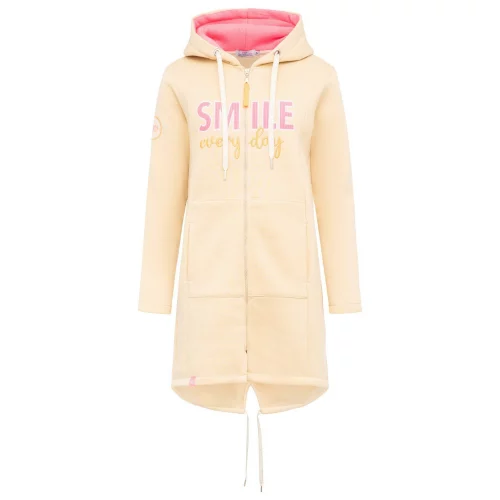 Zwillingsherz Hoodiemantel "Smile Everyday"