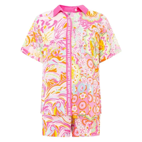 Zwillingsherz Damen Set Shorts & Shirt Power Aquarell