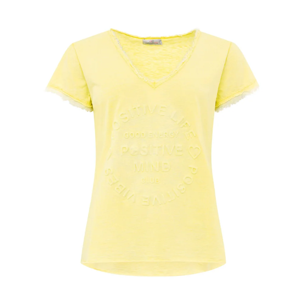 Zwillingsherz T-Shirt Tail Gelb