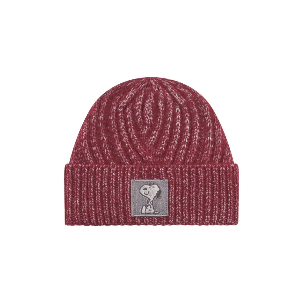 Codello Peanuts Strickmütze mit Snoopy-Patch Farbe Rot