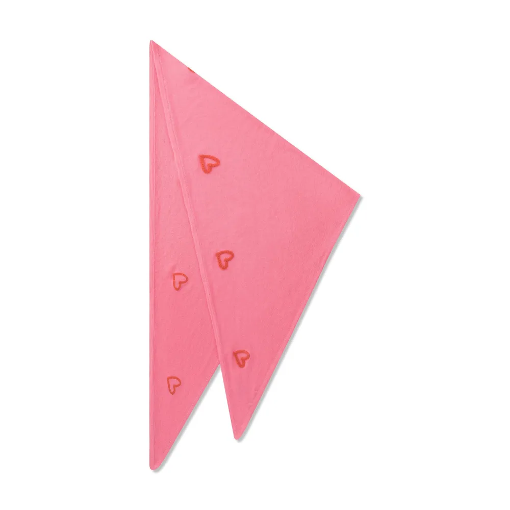 Codello Dreieckstuch mit Herzstickerei Farbe Pink – Bild 2