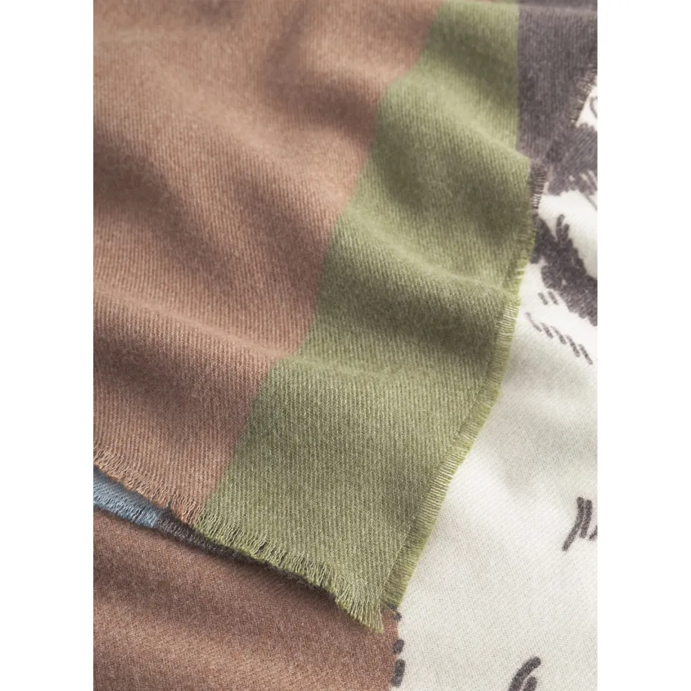 Codello Schal mit Hundeprint Farbe Blau – Bild 2