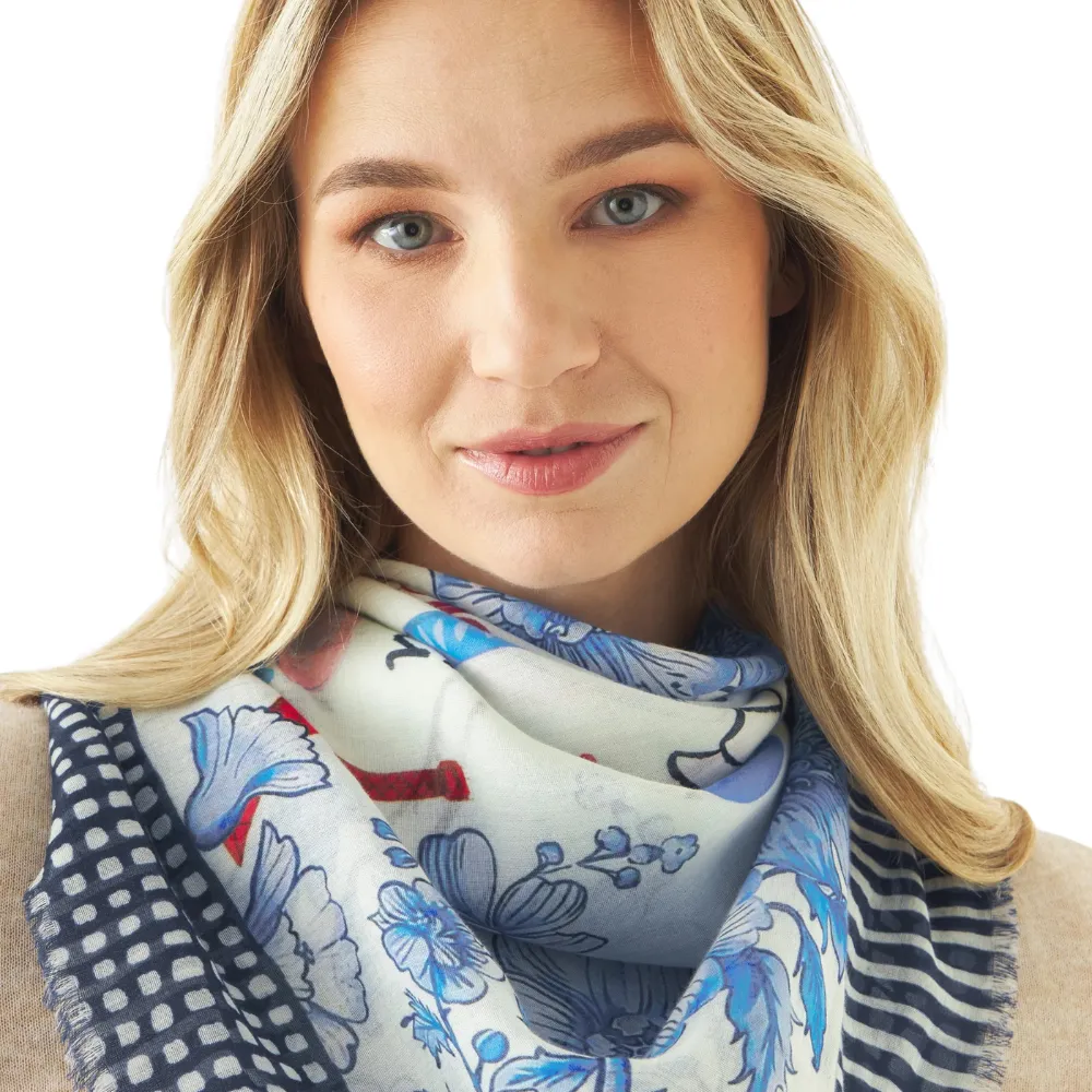 Codello Dreieckstuch mit Paris-Motiven Farbe Blau – Bild 5