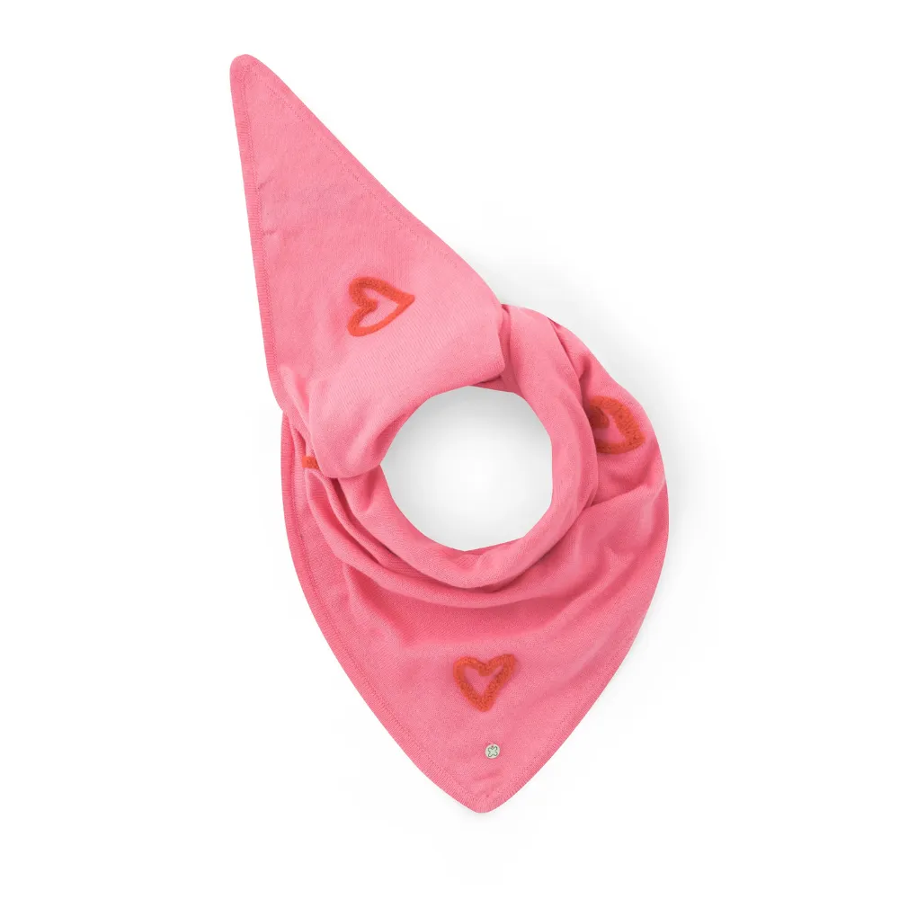 Codello Dreieckstuch mit Herzstickerei Farbe Pink – Bild 4
