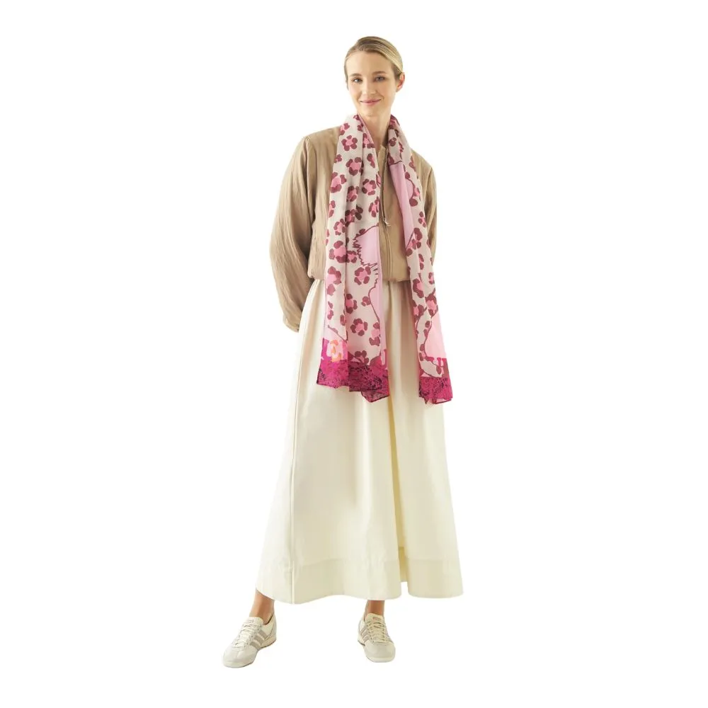 Codello Schal mit Leoparden-Motiv Farbe Pink – Bild 2