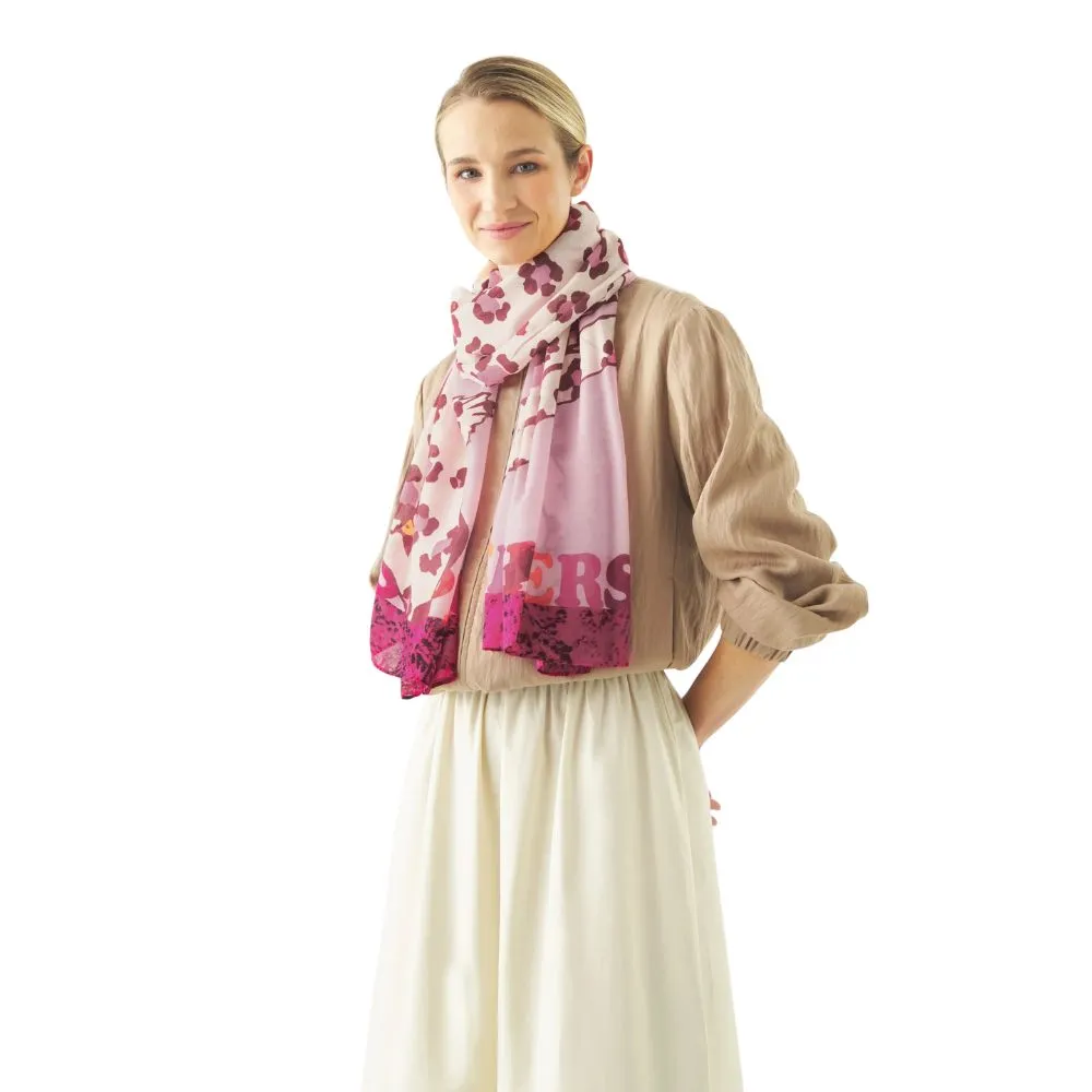 Codello Schal mit Leoparden-Motiv Farbe Pink