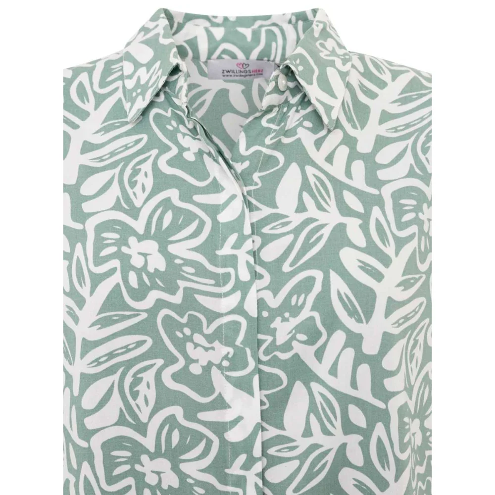 Zwillingsherz Bluse Flower Fun – Bild 4