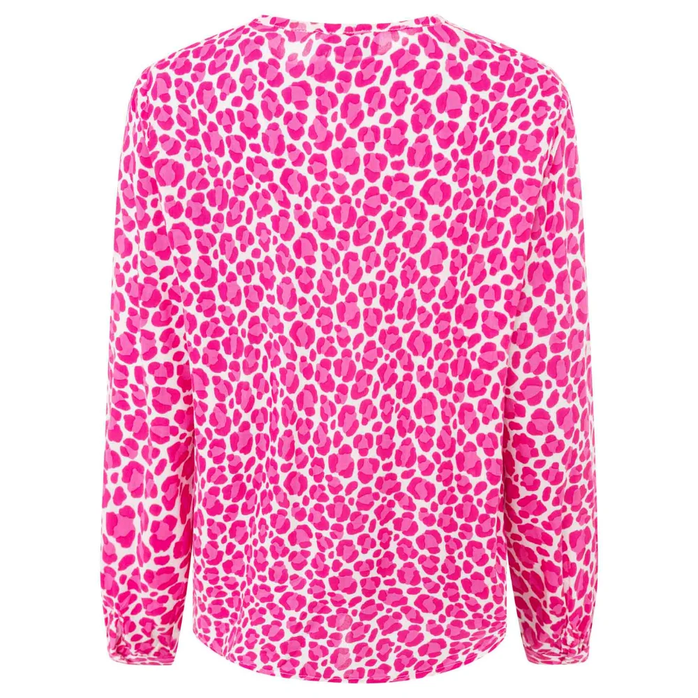 Zwillingsherz Bluse Classic Leo Farbe pink – Bild 3