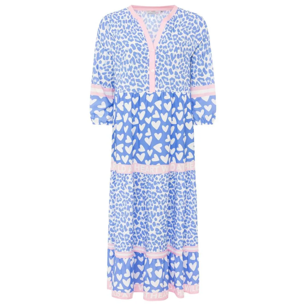Zwillingsherz Damen Maxikleid Leo Love