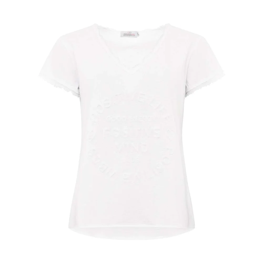 Zwillingsherz T-Shirt Tail Weiß