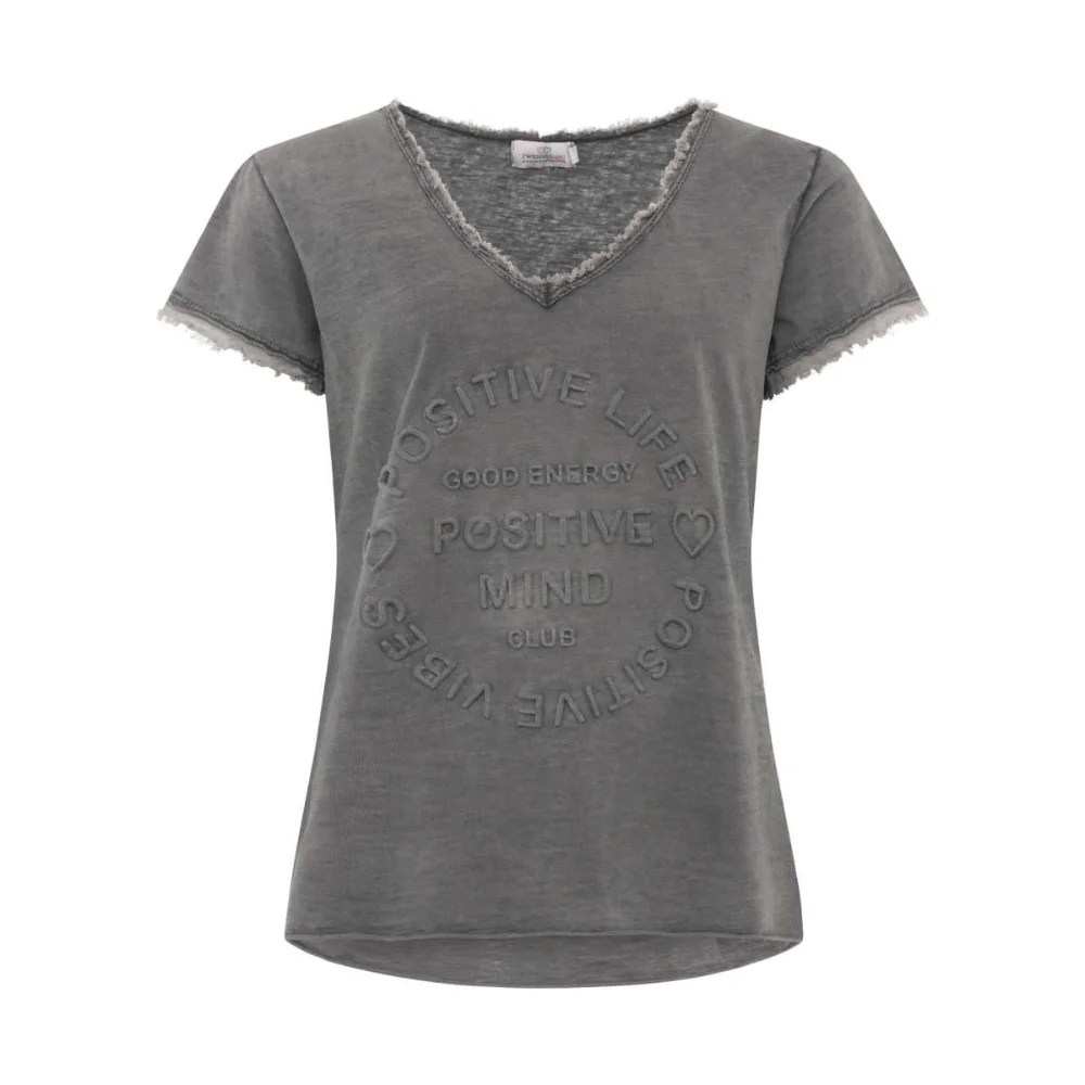 Zwillingsherz T-Shirt Tail Anthrazit
