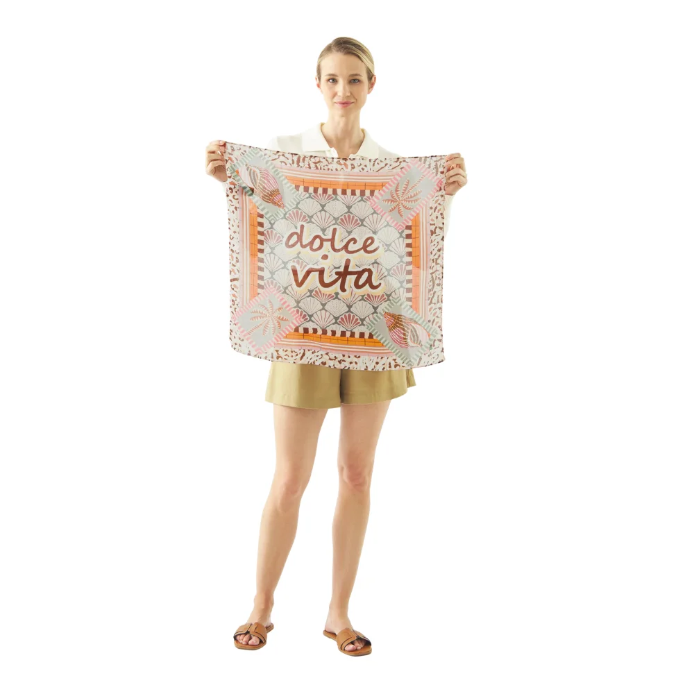 Codello Damen Bandana Dolce Vita mit Mustermix