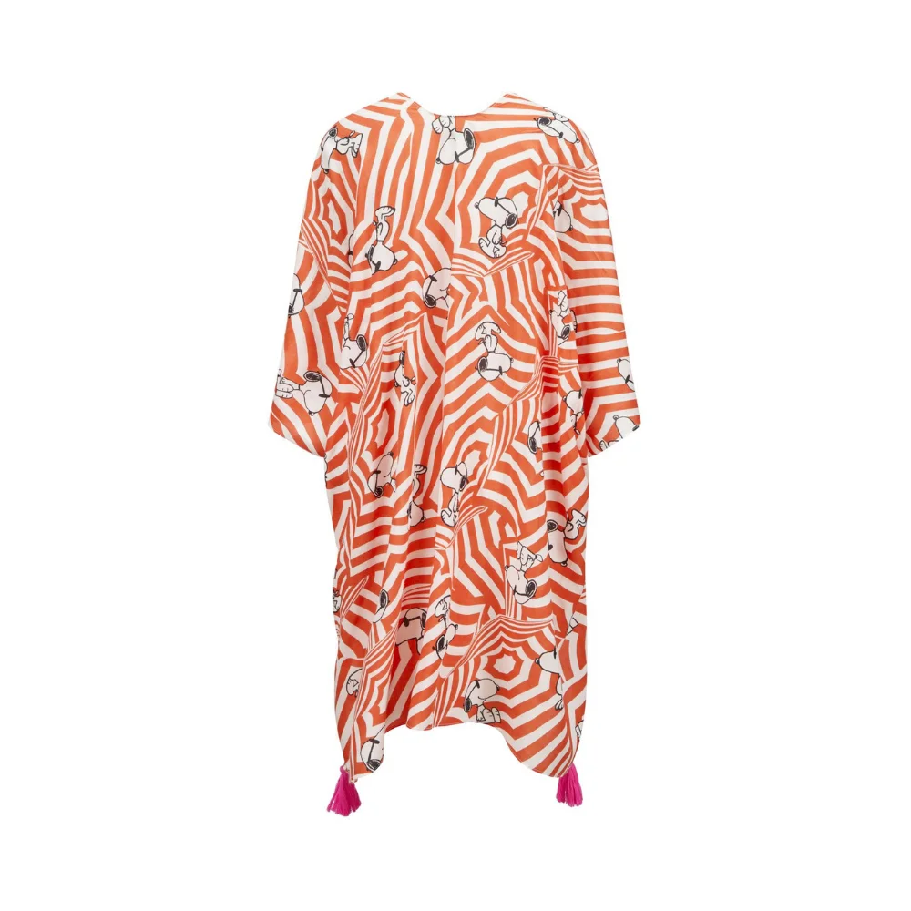 Codello Damen Poncho Peanuts Snoopy Muster – Bild 3