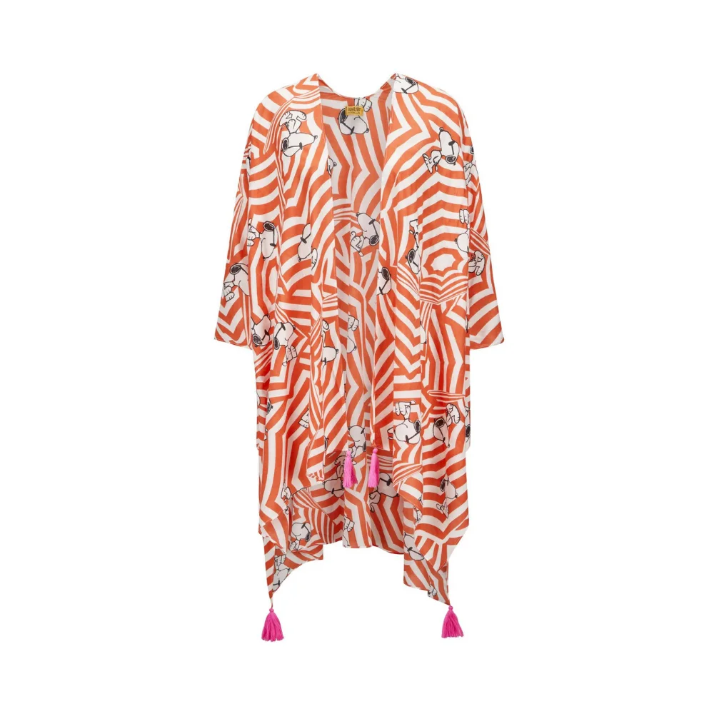 Codello Damen Poncho Peanuts Snoopy Muster