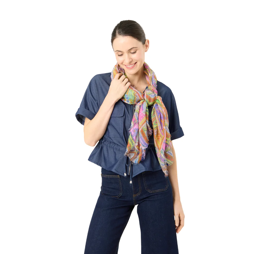 Codello Tuch aus Modal-Seidenmix mit Paisley-Muster