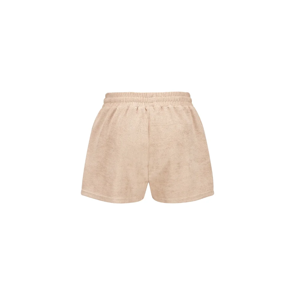 Codello Frottee-Shorts mit Herz-Stickerei Farbe Beige – Bild 4