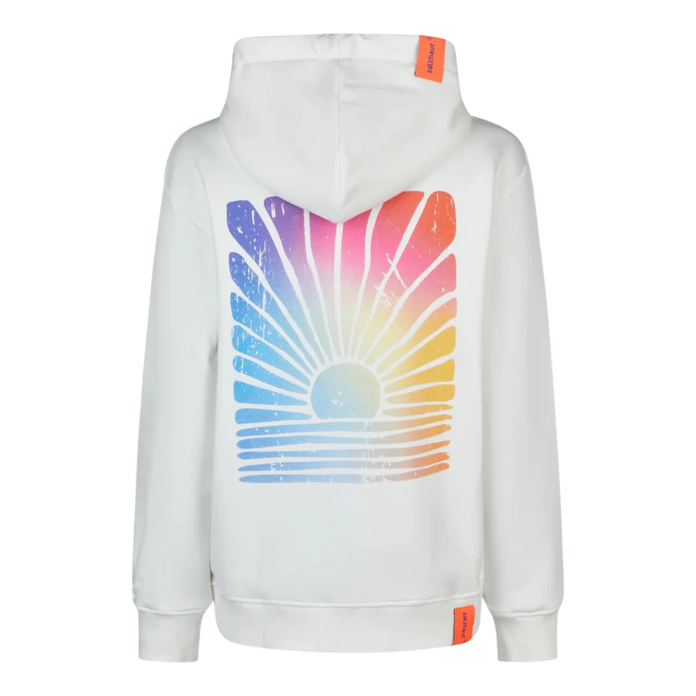 Salzhaut Damen Kapuzensweatjacke Appelsnut Offwhite – Hoodie Jacke mit Rückenprint SALE – Bild 9