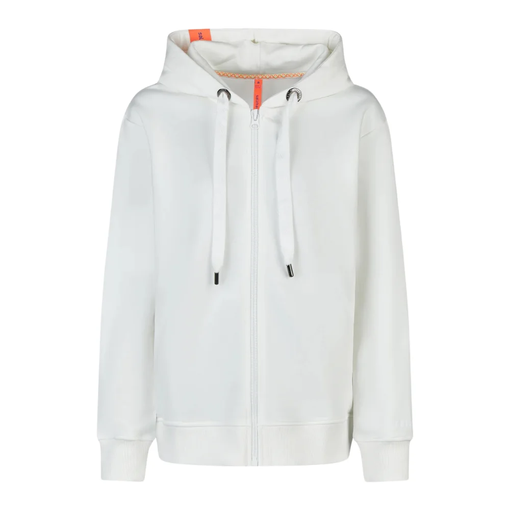 Salzhaut Damen Kapuzensweatjacke Appelsnut Offwhite – Hoodie Jacke mit Rückenprint SALE – Bild 4