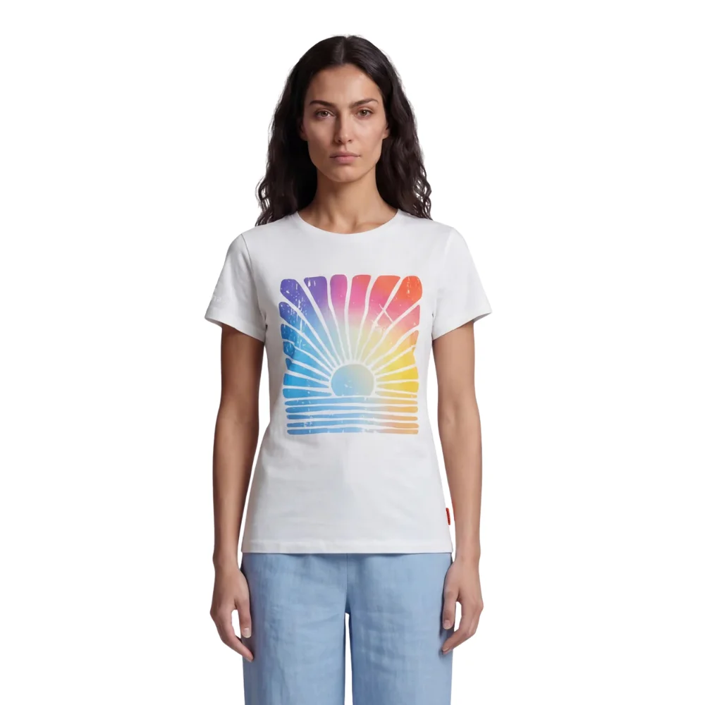 Salzhaut Damen T-Shirt Ankieken Maritimer Print SALE – Bild 3