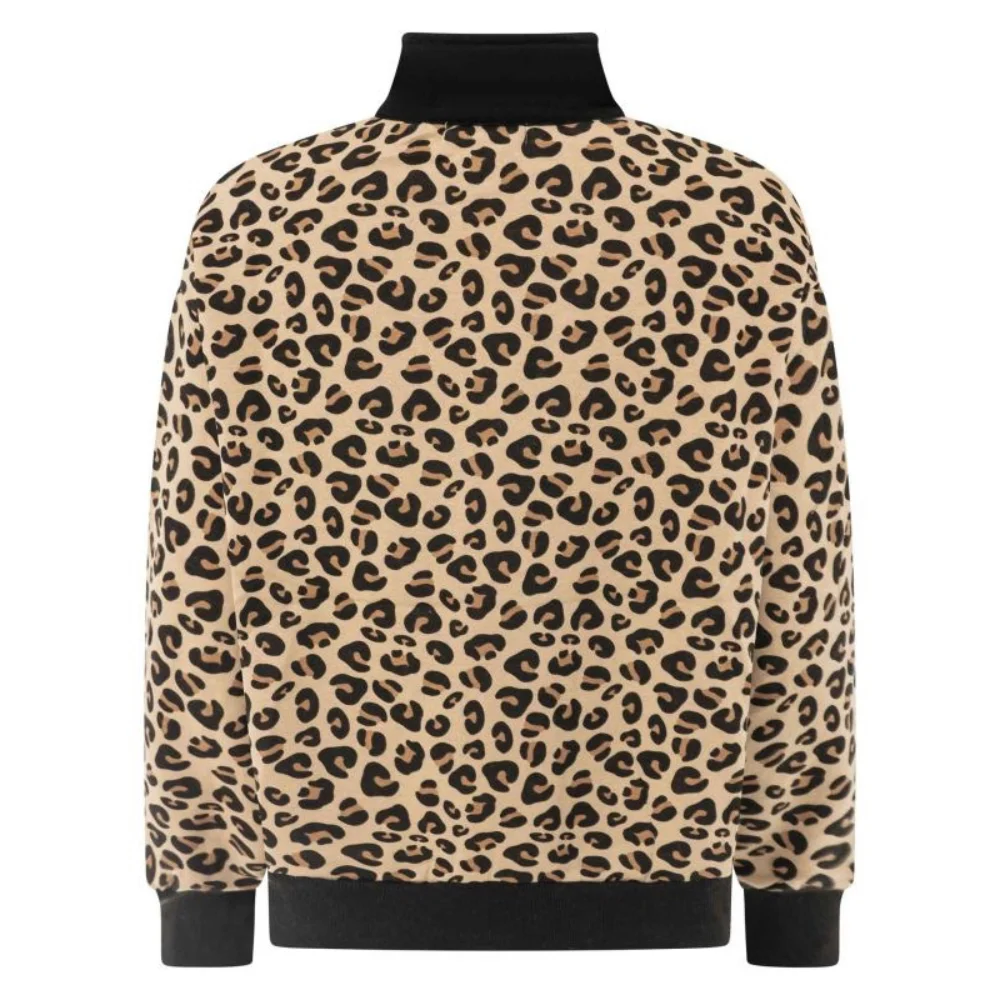 Zwillingsherz Damen Leo Sweatjacke mit Animalprint – Bild 4