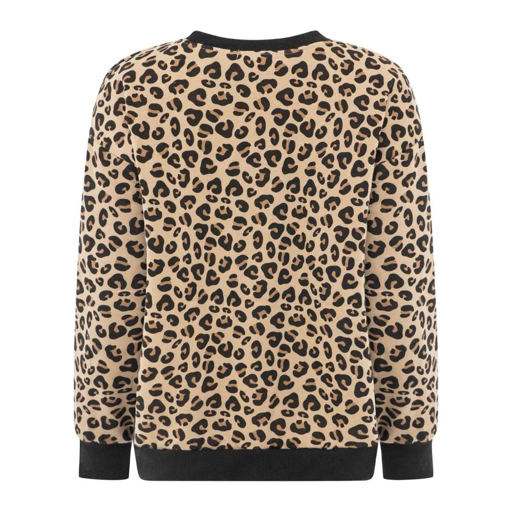 Zwillingsherz Damen Leo Sweatshirt Rundhals Black – Bild 4