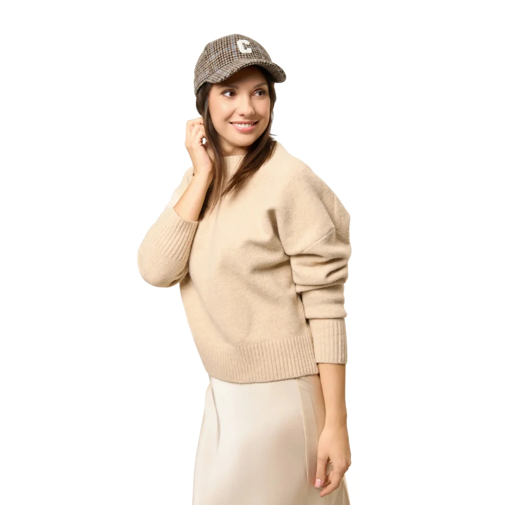 Codello Baseball Cap mit Karo-Muster und C-Patch – Bild 3