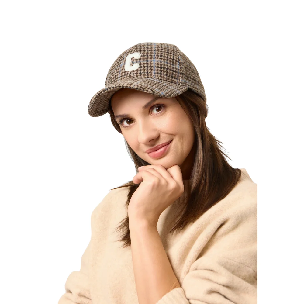 Codello Baseball Cap mit Karo-Muster und C-Patch