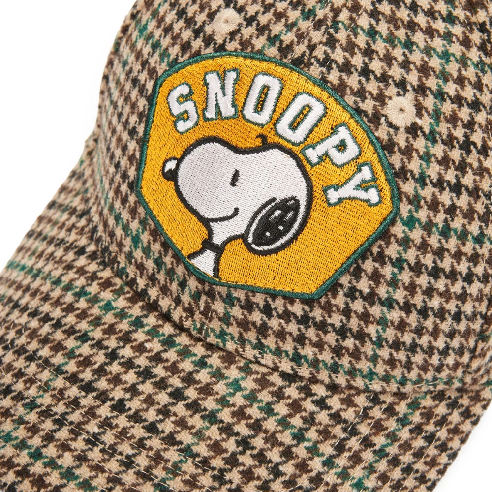 Codello Peanuts™ Cap mit Karo-Muster und Snoopy-Patch – Beige – Bild 5
