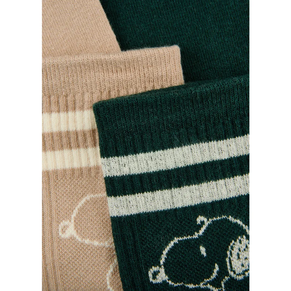 PEANUTS™ 2 Paar Jacquard Socken aus Baumwoll-Mix mit Snoopy-Motiv – Bild 3