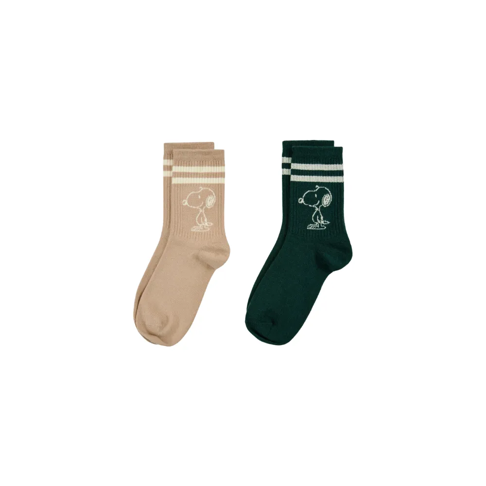 PEANUTS™ 2 Paar Jacquard Socken aus Baumwoll-Mix mit Snoopy-Motiv