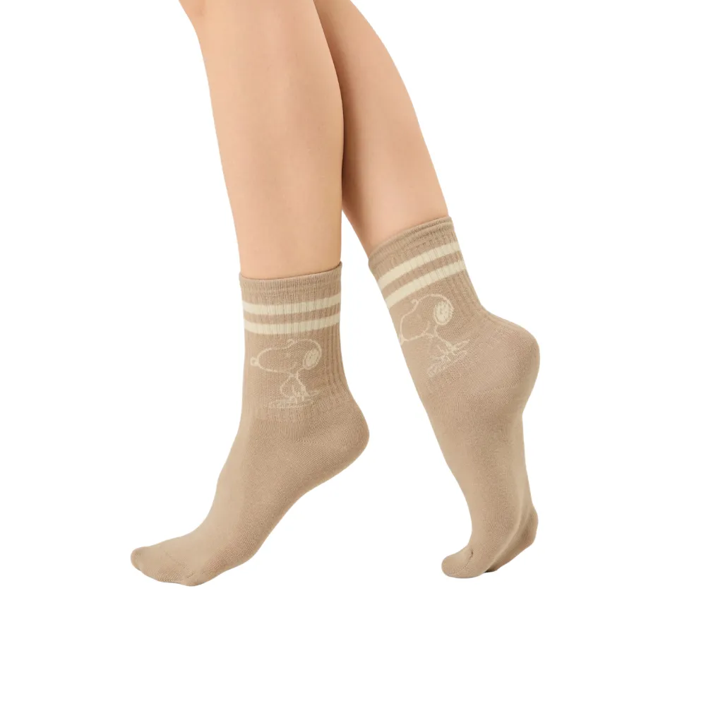 PEANUTS™ 2 Paar Jacquard Socken aus Baumwoll-Mix mit Snoopy-Motiv – Bild 7